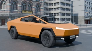 Download Mod Tesla Cybertruck - Proton Bus Simulator