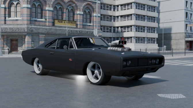 Mod Dodge Challenger 1970 – Classic American Muscle Car Mod - Vista Principal/Lateral (Proton Bus Simulator)