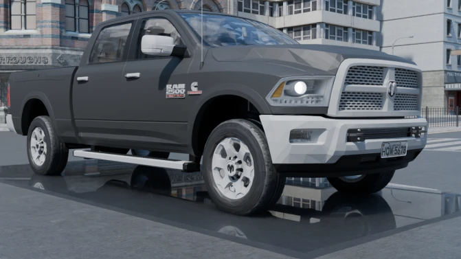 Mod Dodge RAM 2500 Pickup Mod for Proton Bus Simulator - Vista Principal/Lateral (Proton Bus Simulator)
