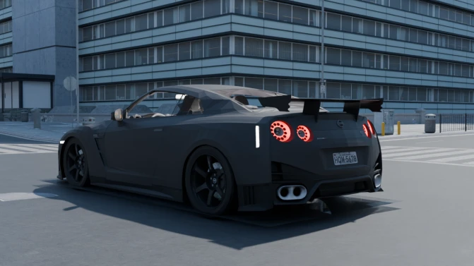 Mod Nissan GT-R R35 Sports Coupe Mod for Proton Bus Simulator - Interior e Painel (Proton Bus Simulator)