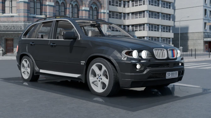Mod BMW X5 E53 First-Generation Luxury SUV Mod for Proton Bus - Vista Principal/Lateral (Proton Bus Simulator)