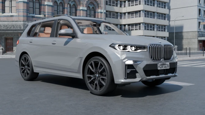 Mod BMW X7 M50 Full-Size Luxury SUV Mod for Proton Bus Simulator - Vista Principal/Lateral (Proton Bus Simulator)