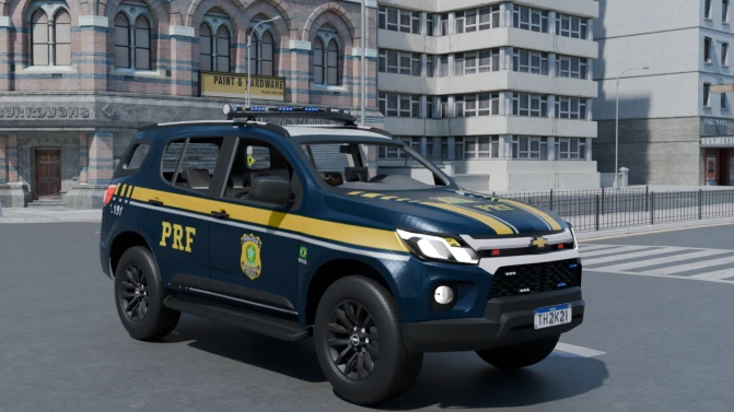 Mod Chevrolet Trailblazer PRF — Brazilian Highway Police SUV Mod - Vista Principal/Lateral (Proton Bus Simulator)