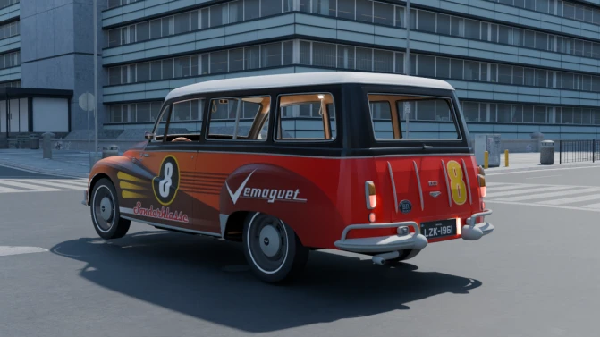 Mod DKW-Vemag — Brazilian 1950s-1960s Classic Car Mod - Interior e Painel (Proton Bus Simulator)