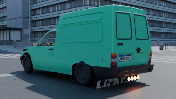 Mod Fiat Fiorino Qualificado — Brazilian Compact Pickup Van Car Mod - Interior e Painel (Proton Bus Simulator)