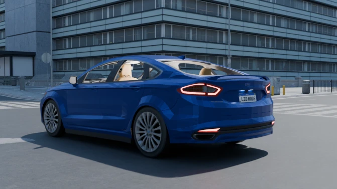 Mod Ford Fusion Titanium — American Mid-Size Luxury Sedan Car Mod - Interior e Painel (Proton Bus Simulator)