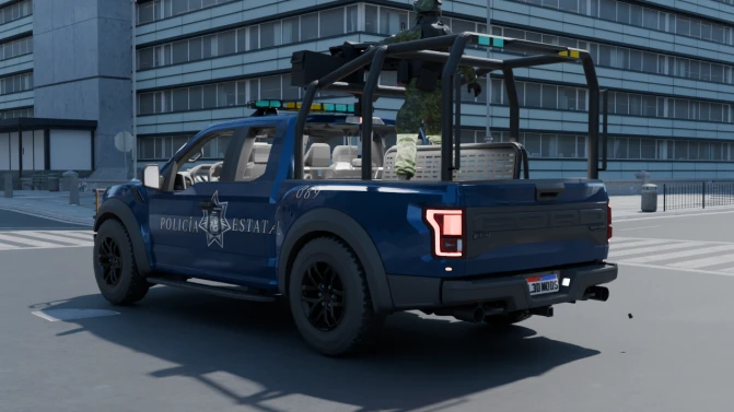 Mod Ford F-150 Raptor Polícia — Brazilian Police Pickup Mod for PBS - Interior e Painel (Proton Bus Simulator)