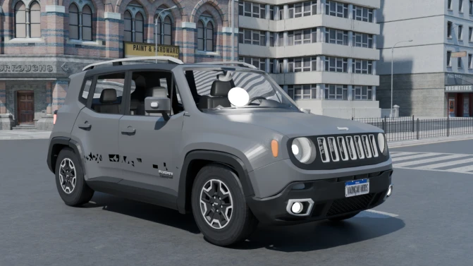 Mod Jeep Renegade 2017 — Brazilian Compact SUV Car Mod for PBS - Vista Principal/Lateral (Proton Bus Simulator)