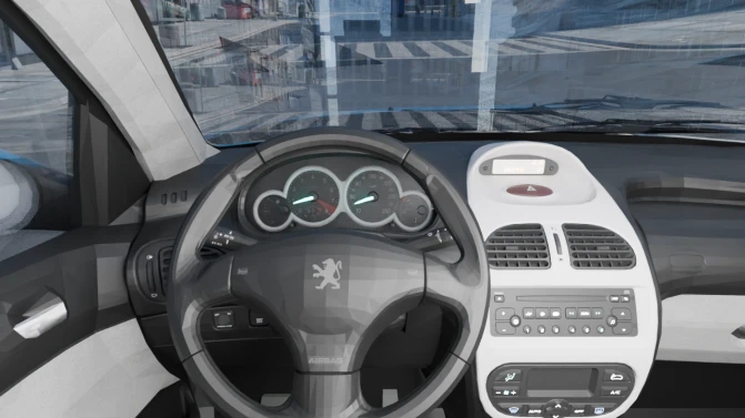 Mod Peugeot 206 2 Portas — Brazilian Compact Hatchback Mod for PBS - Detalhes e Acabamento (Proton Bus Simulator)