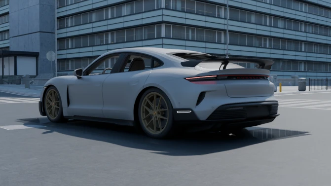 Mod Porsche Taycan Turbo GT 2025 - Interior e Painel (Proton Bus Simulator)