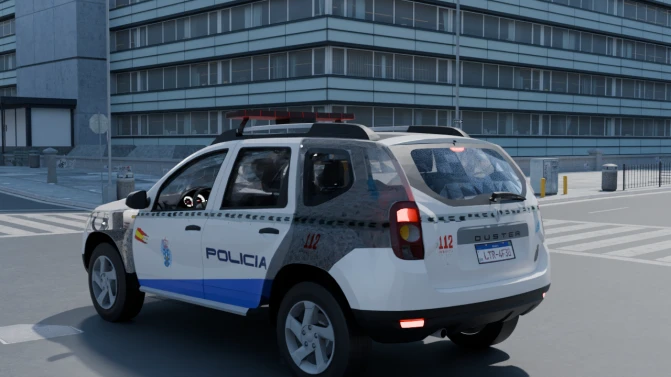 Mod Renault Duster Viatura - Interior e Painel (Proton Bus Simulator)
