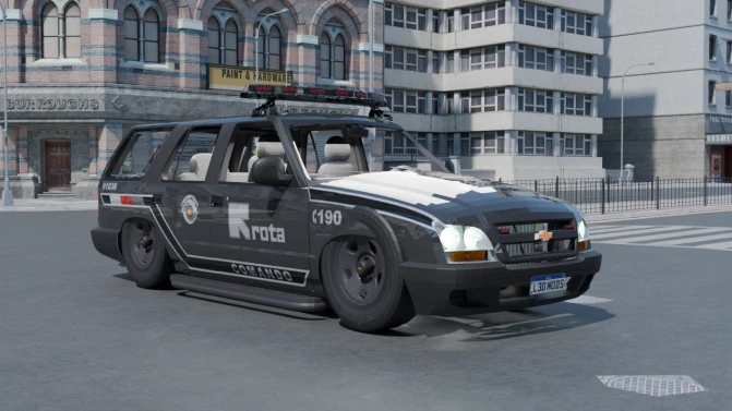 Mod Chevrolet S10 Rota Comando - Vista Principal/Lateral (Proton Bus Simulator)