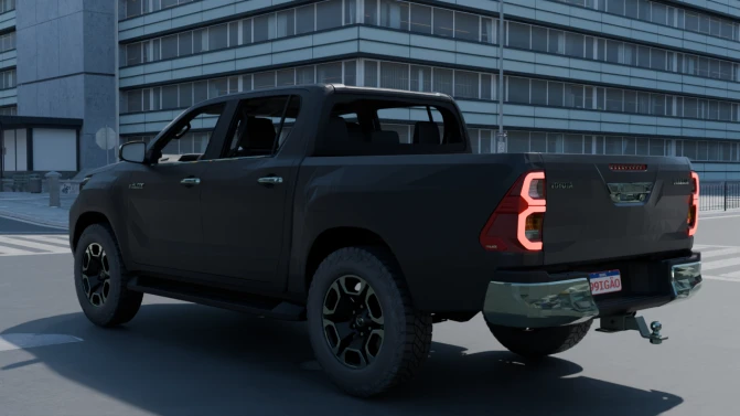 Mod Toyota Hilux — Off-Road Pickup Car Mod for PBS - Interior e Painel (Proton Bus Simulator)