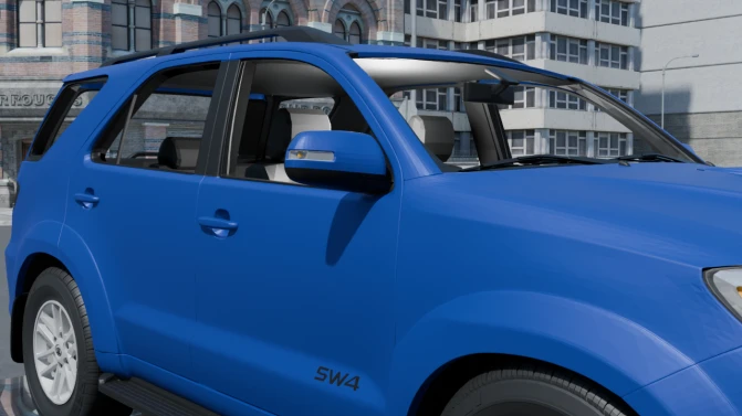 Mod Toyota Hilux SW4 — Off-Road SUV Car Mod for PBS - Vista Principal/Lateral (Proton Bus Simulator)