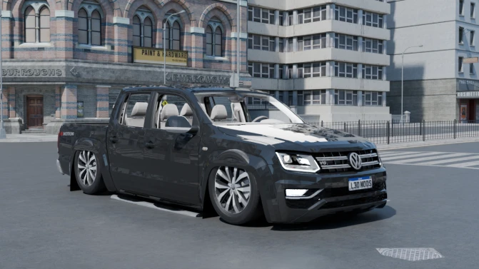Mod Volkswagen Amarok — Pickup Truck Car Mod for PBS - Vista Principal/Lateral (Proton Bus Simulator)