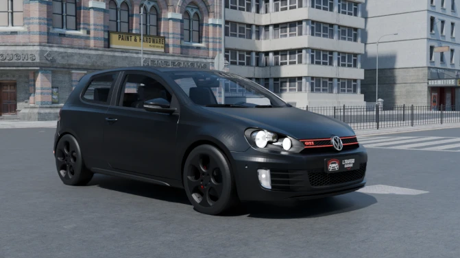 Mod Volkswagen Golf GTI 2010 — Hot Hatch Car Mod for PBS - Vista Principal/Lateral (Proton Bus Simulator)