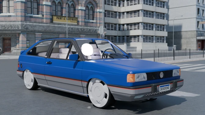 Mod Volkswagen Gol GTI 2000 — Sport Hatch Car Mod for PBS - Vista Principal/Lateral (Proton Bus Simulator)
