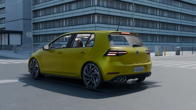 Mod Volkswagen Golf GTI — Modern Hot Hatch Car Mod for PBS - Interior e Painel (Proton Bus Simulator)