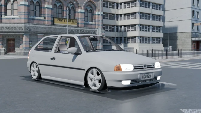 Mod Volkswagen Gol G2 Hatch – Proton Bus Simulator Car Mod - Vista Principal/Lateral (Proton Bus Simulator)