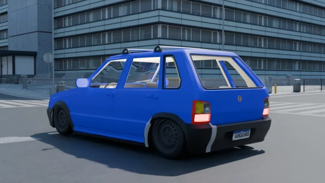 Mod Fiat Uno Mille Hatch – Proton Bus Simulator Car Mod - Interior e Painel (Proton Bus Simulator)