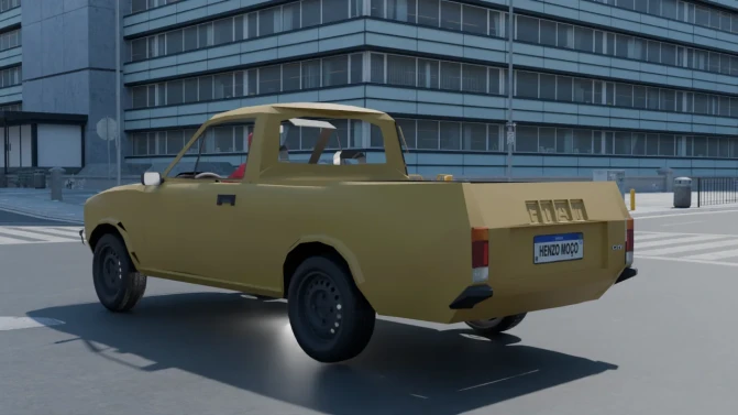 Mod Fiat 147 City Pickup – Proton Bus Simulator Car Mod - Interior e Painel (Proton Bus Simulator)