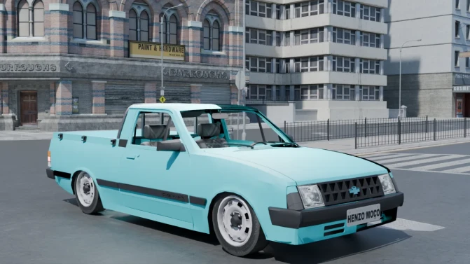 Mod Chevrolet Chevy 500 – Proton Bus Simulator Car Mod - Vista Principal/Lateral (Proton Bus Simulator)