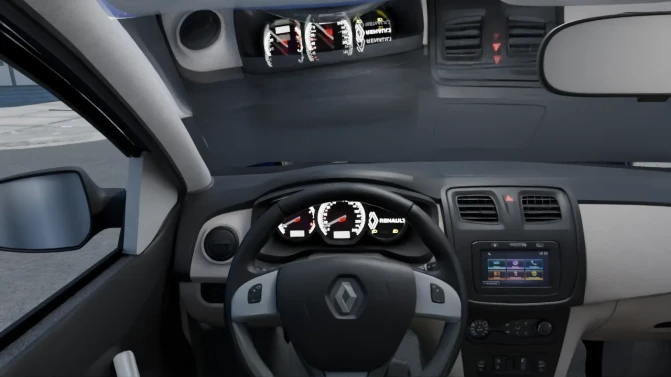 Mod Renault Logan 2017 – Proton Bus Simulator Car Mod - Detalhes e Acabamento (Proton Bus Simulator)