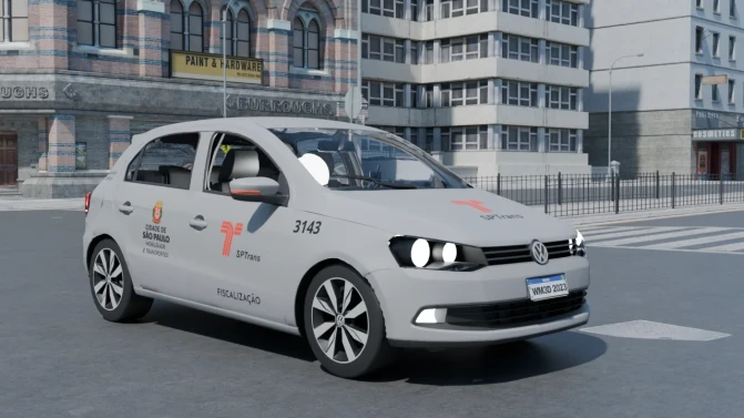 Mod Volkswagen Gol G6 – Proton Bus Simulator Car Mod - Vista Principal/Lateral (Proton Bus Simulator)