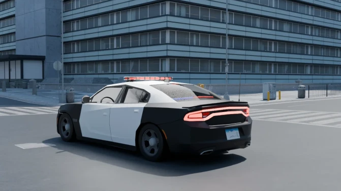 Mod Dodge Charger Police – Proton Bus Simulator Car Mod - Interior e Painel (Proton Bus Simulator)