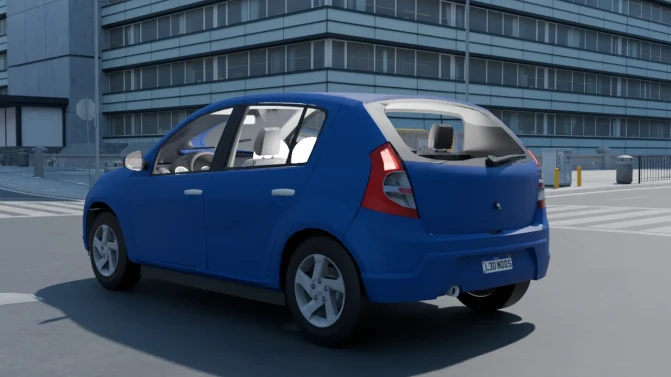 Mod Renault Sandero Hatch – Proton Bus Simulator Car Mod - Interior e Painel (Proton Bus Simulator)