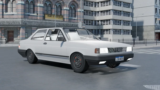 Mod Volkswagen Voyage CL – Proton Bus Simulator Car Mod - Vista Principal/Lateral (Proton Bus Simulator)